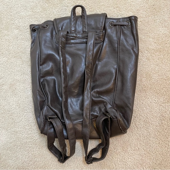 M International Women’s Brown Leather Backpack - Picture 2 of 12